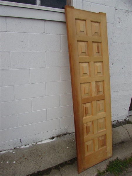 TWO WOOD DOORS *LOCATED OFF SITE #1*