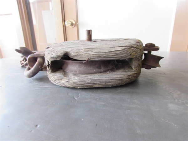 VINTAGE/ANTIQUE PULLEY *LOCATED OFF SITE #1*