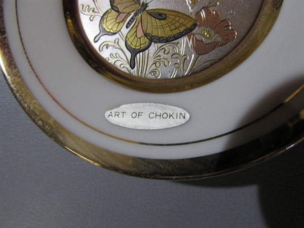 ART OF CHOKIN 24KT GOLD TRIMMED PLATES & MORE