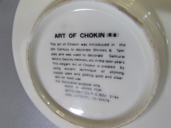 ART OF CHOKIN 24KT GOLD TRIMMED PLATES & MORE