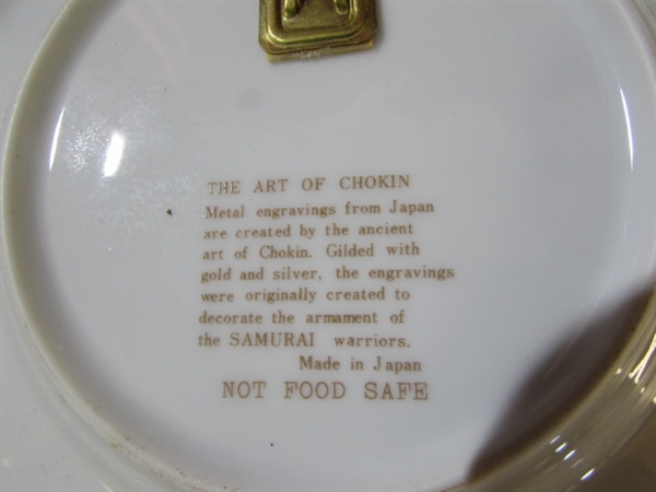 ART OF CHOKIN 24KT GOLD TRIMMED PLATES & MORE