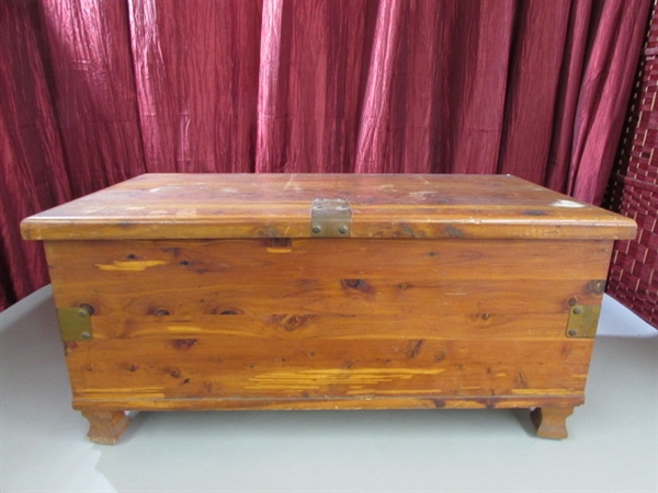 ANTIQUE CEDAR CHEST