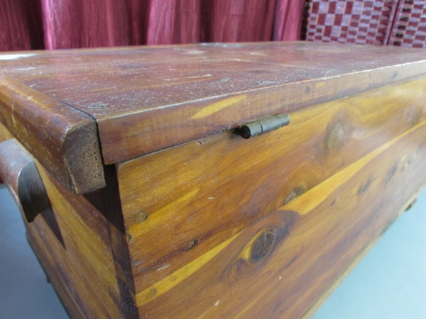 ANTIQUE CEDAR CHEST