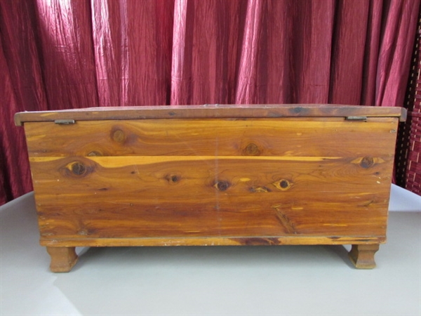 ANTIQUE CEDAR CHEST