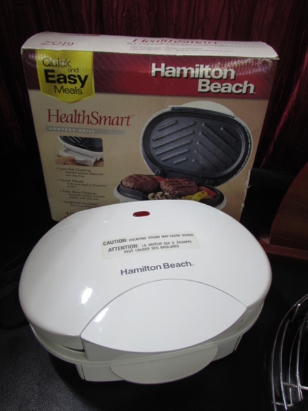 MIRRO PRESSURE COOKER, HAMILTON BEACH CONTACT GRILL, CUISINART CHOPPER & MORE