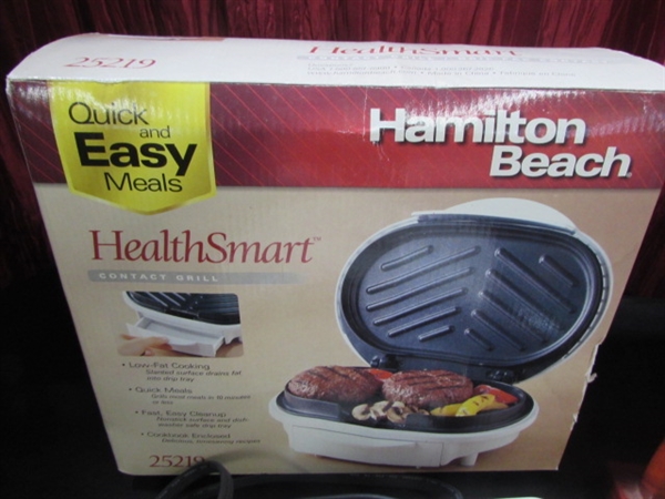 MIRRO PRESSURE COOKER, HAMILTON BEACH CONTACT GRILL, CUISINART CHOPPER & MORE