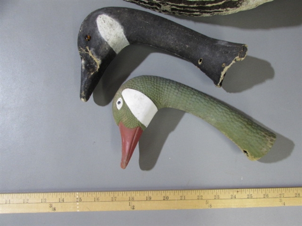 VINTAGE VICTOR PAPER MACHE GOOSE DECOYS & MORE