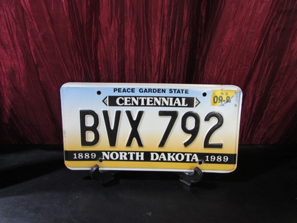 LICENSE PLATES AND RR SIGNS