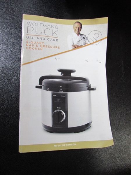 WOLFGANG PUCK PRESSURE COOKER & MORE