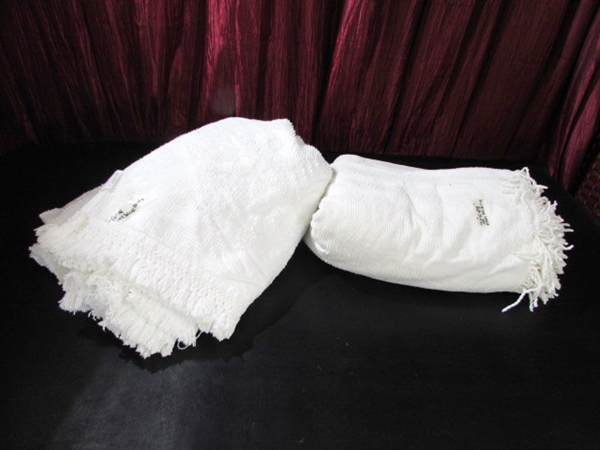 2 VINTAGE CHENILLE BEDSPREADS