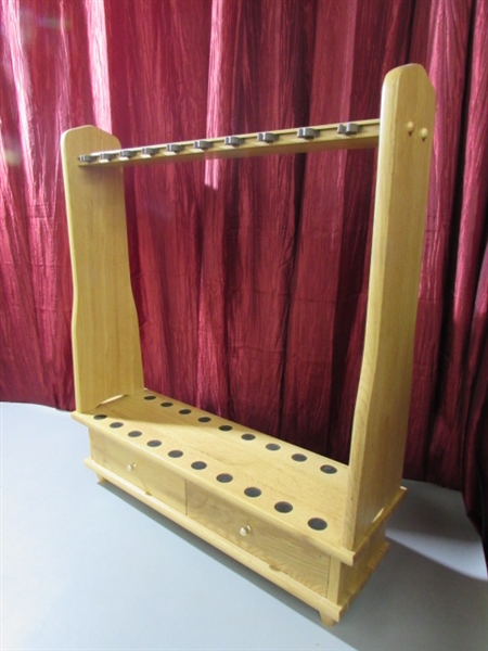WOOD FISHING ROD HOLDER AND MORE!!