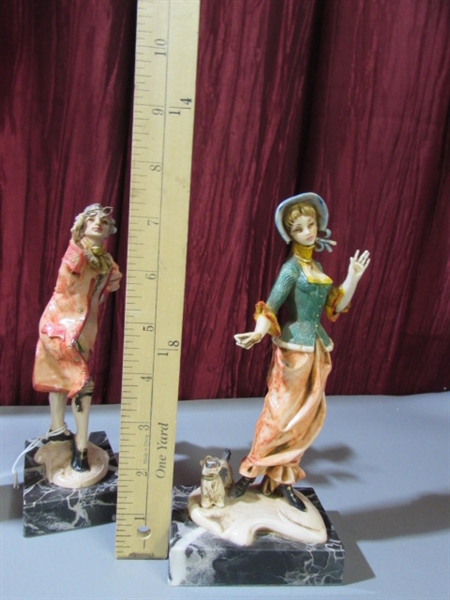 VINTAGE FIGURINES AND COLLECTABLE BOTTLES