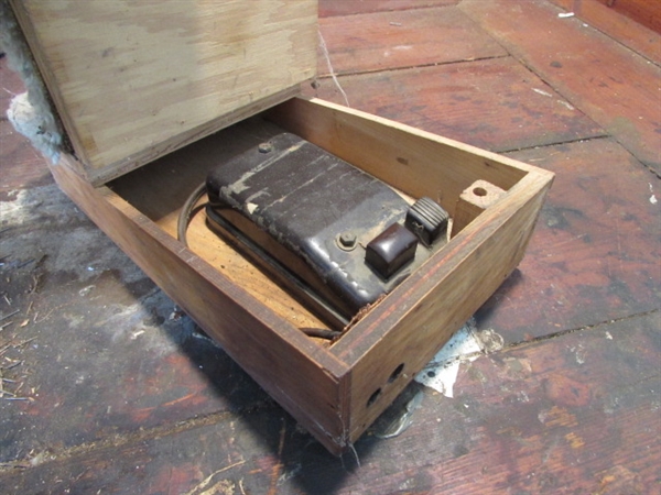 WOOD BOX FULL OF SMALL DRAWERS *LOCATED OFF SITE #2*