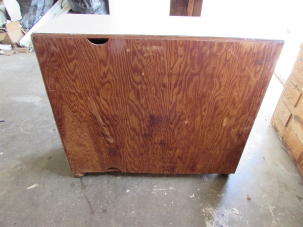WOOD CABINET *LOCATED OFF SITE #2*