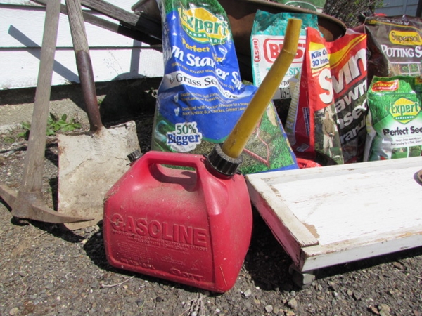 WHEELBARROW, POTTING SOIL, FERTILIZERS & MORE *LOCATED OFF SITE #2*