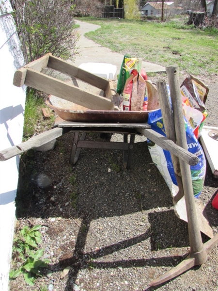 WHEELBARROW, POTTING SOIL, FERTILIZERS & MORE *LOCATED OFF SITE #2*