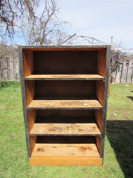 WOOD SHELF UNIT FOR THE GARAGE OR SHOP *LOCATED OFF SITE #2*