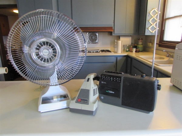 FAN, RADIO AND HAND HELD HOOVER VACUUM *LOCATED OFF SITE #2*