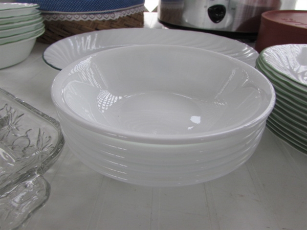 HAMILTON BEACH SLOW-COOKER, CORELLE DINNERWARE, LAZY SUSANS & MORE