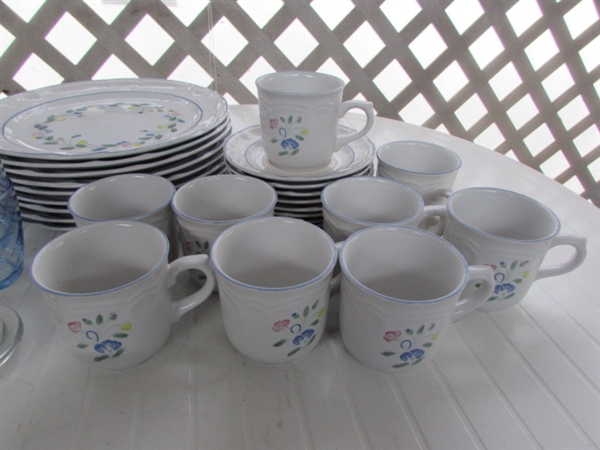 FLORAL EXPRESSION DINNERWARE PIECES, CAMBRIDGE FLATWARE & MORE