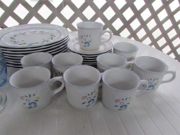 FLORAL EXPRESSION DINNERWARE PIECES, CAMBRIDGE FLATWARE & MORE