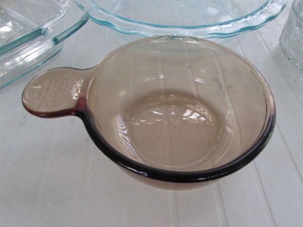 PYREX, FIRE-KING & VISION WARE BAKING DISHES