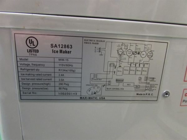 MR. FREEZE PORTABLE ICE MAKER *LOCATED OFF SITE #3*