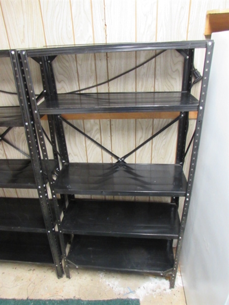 2 LIGHTWEIGHT METAL SHELVING UNITS *LOCATED OFF SITE #3*