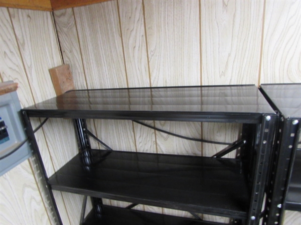 2 LIGHTWEIGHT METAL SHELVING UNITS *LOCATED OFF SITE #3*