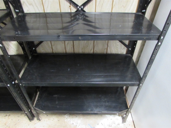 2 LIGHTWEIGHT METAL SHELVING UNITS *LOCATED OFF SITE #3*