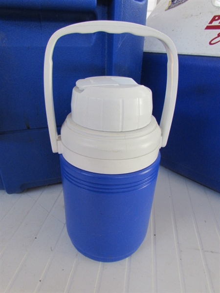 BLUE IGLOO & RUBBERMAID ICE CHESTS & MORE *LOCATED OFF SITE #3*