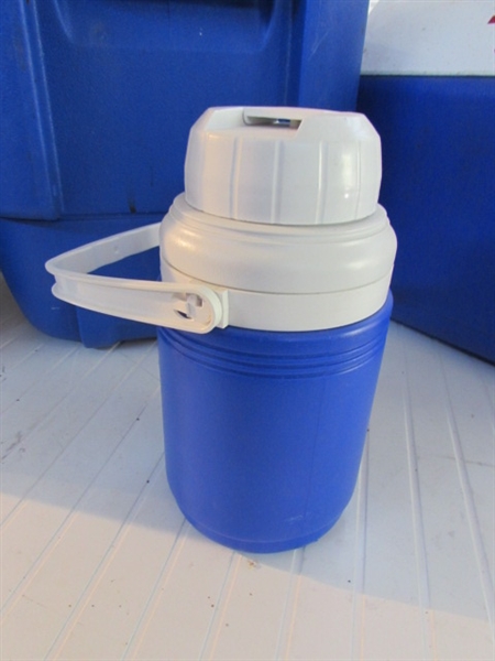 BLUE IGLOO & RUBBERMAID ICE CHESTS & MORE *LOCATED OFF SITE #3*