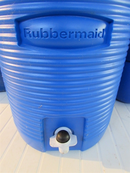 BLUE IGLOO & RUBBERMAID ICE CHESTS & MORE *LOCATED OFF SITE #3*