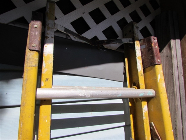 2 LADDERS & A PAIR OF SAWHORSES *LOCATED OFF SITE #3*