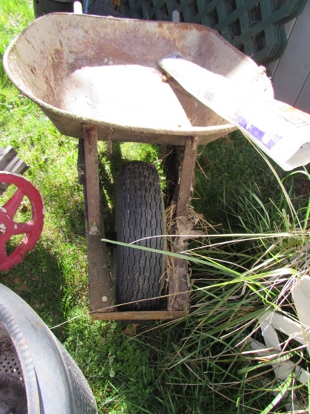 WHEELBARROWS, SMOKER, PLANTER, PLANT STAKES, MAIL BOX & MORE *LOCATED OFF SITE #3*