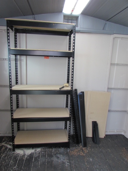 2 LIGHT DUTY METAL FRAMED SHELVING UNITS *LOCATED OFF SITE #3*