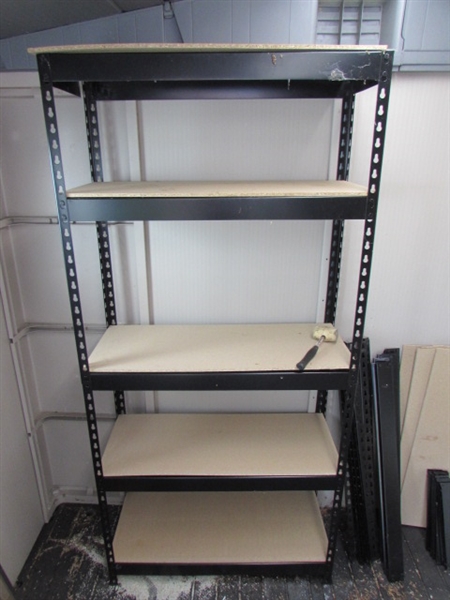 2 LIGHT DUTY METAL FRAMED SHELVING UNITS *LOCATED OFF SITE #3*