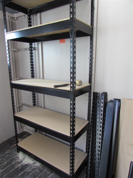 2 LIGHT DUTY METAL FRAMED SHELVING UNITS *LOCATED OFF SITE #3*