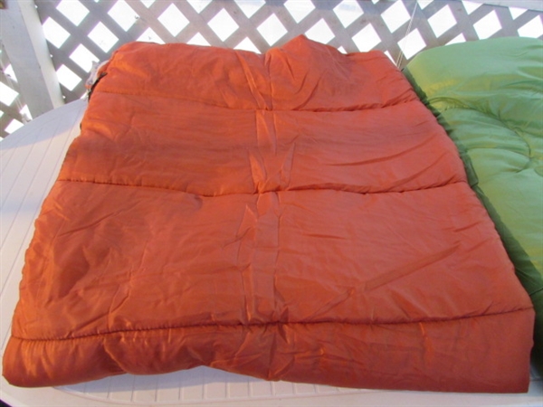 2 NYLON SLEEPING BAGS *LOCATED OFF SITE #3*