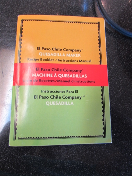 RIVAL CROCK-POT, BHG BLENDER & EL PASO QUESADILLA MAKER