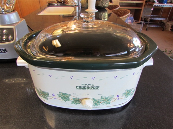 RIVAL CROCK-POT, BHG BLENDER & EL PASO QUESADILLA MAKER
