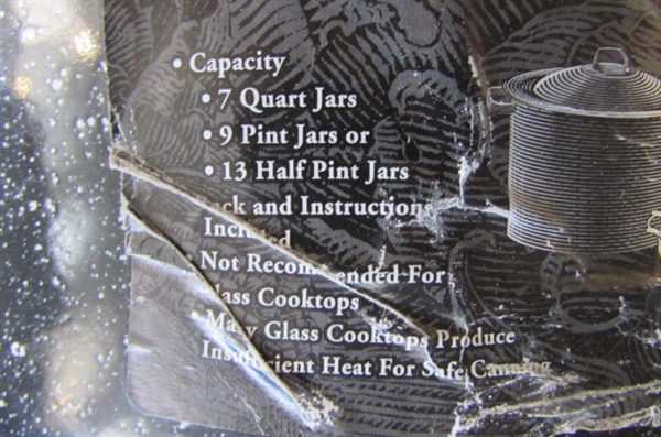 CANNING JARS, LIDS & LARGE CANNING POT