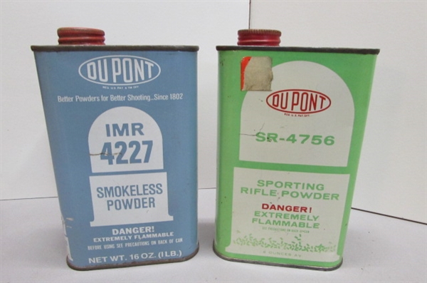 LARGE COLLECTION OF VINTAGE & NEWER POWDER TINS, CANS & BOTTLES