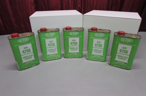 LARGE COLLECTION OF VINTAGE & NEWER POWDER TINS, CANS & BOTTLES