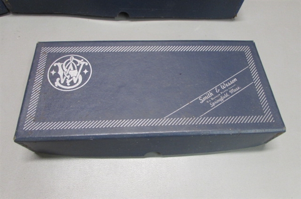 EMPTY SMITH & WESSON REVOLVER BOXES & .45 BARREL BOXES