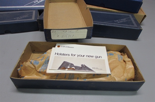 EMPTY SMITH & WESSON REVOLVER BOXES & .45 BARREL BOXES