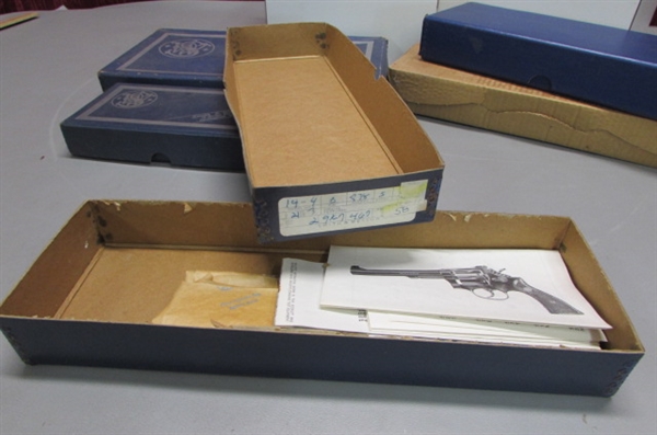 EMPTY SMITH & WESSON REVOLVER BOXES & .45 BARREL BOXES