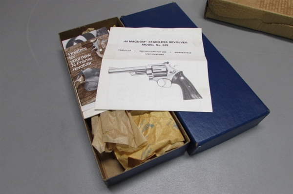 EMPTY SMITH & WESSON REVOLVER BOXES & .45 BARREL BOXES