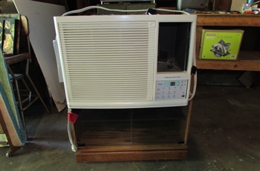 AC UNIT AND SMALL TV STAND
