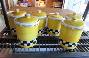 DIPINTO A MANO 6 PIECE CANISTER SET
